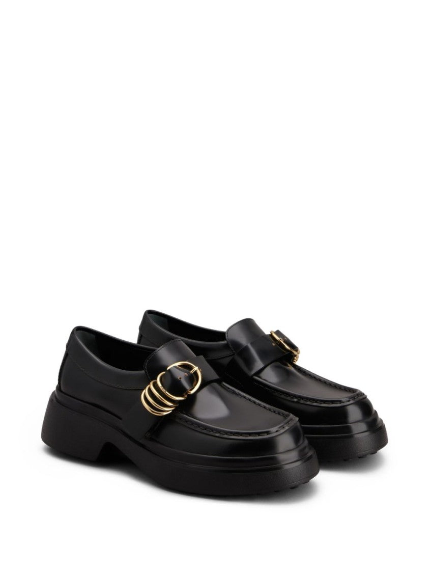 Tod's Black Sneakers With Buckle-Strap Fastening