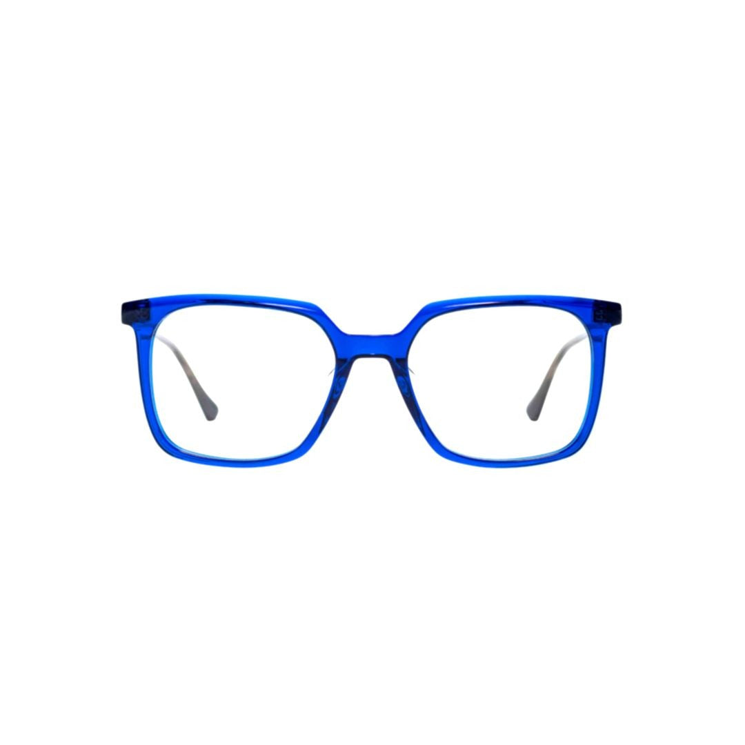 Xavier Garcia Design Cimex C-2 Bold Square-Shaped Blue Acetate Eyewear