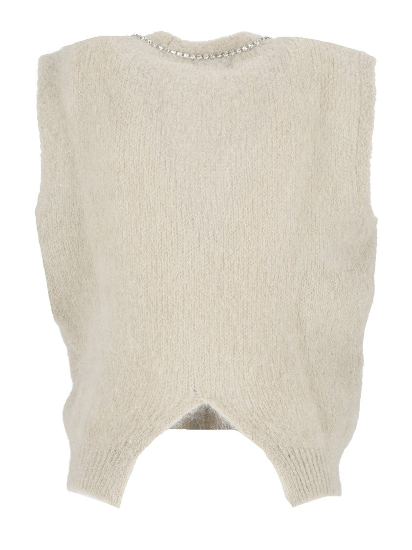 Shirt A Porter V-Neck Knit Mohair Gilet