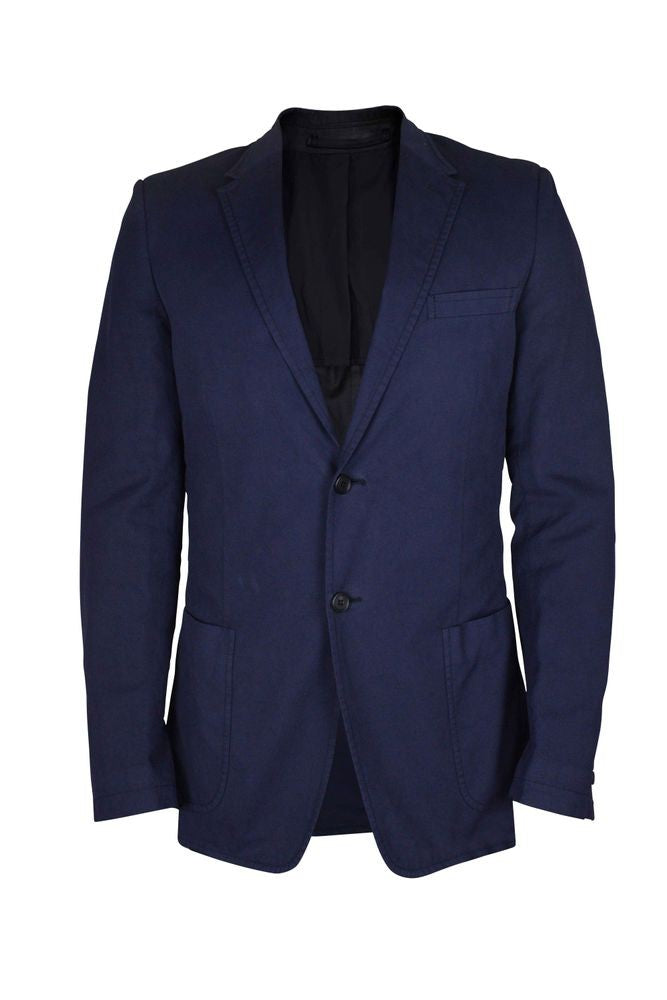 Prada Tailored Blue Cotton Prada Jacket