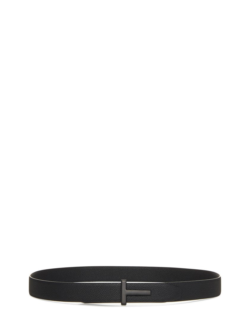 Tom Ford Black Calfskin Belt