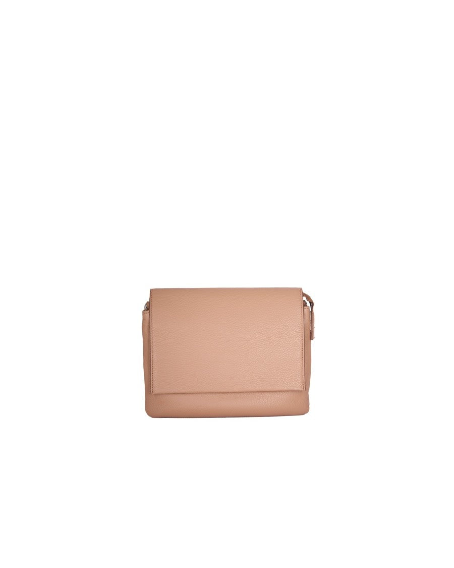 Gianni Chiarini Pebbled Leather Shoulder Bag With Adjustable Strap