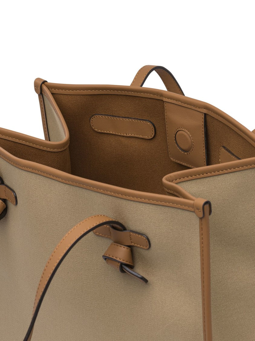Gianni Chiarini Structured Shoulder Bag With Leather Accents