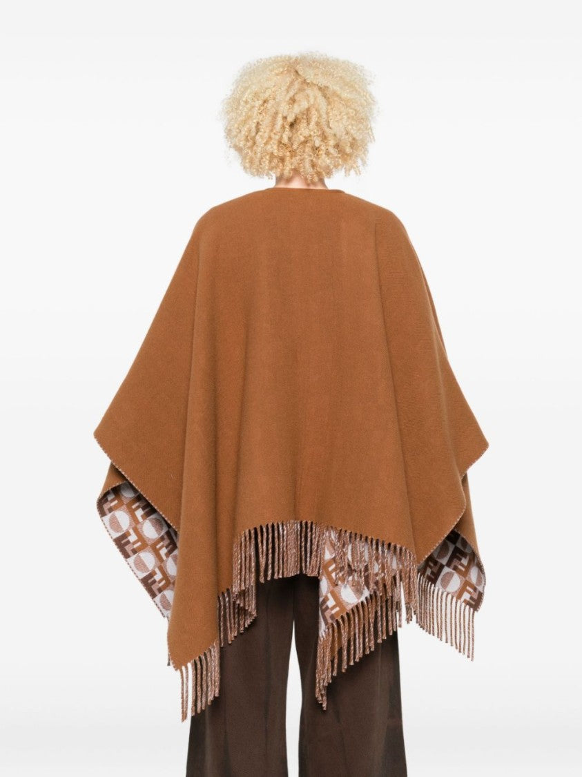 Fendi Versatile Geometric Patterned Wrap Scarf