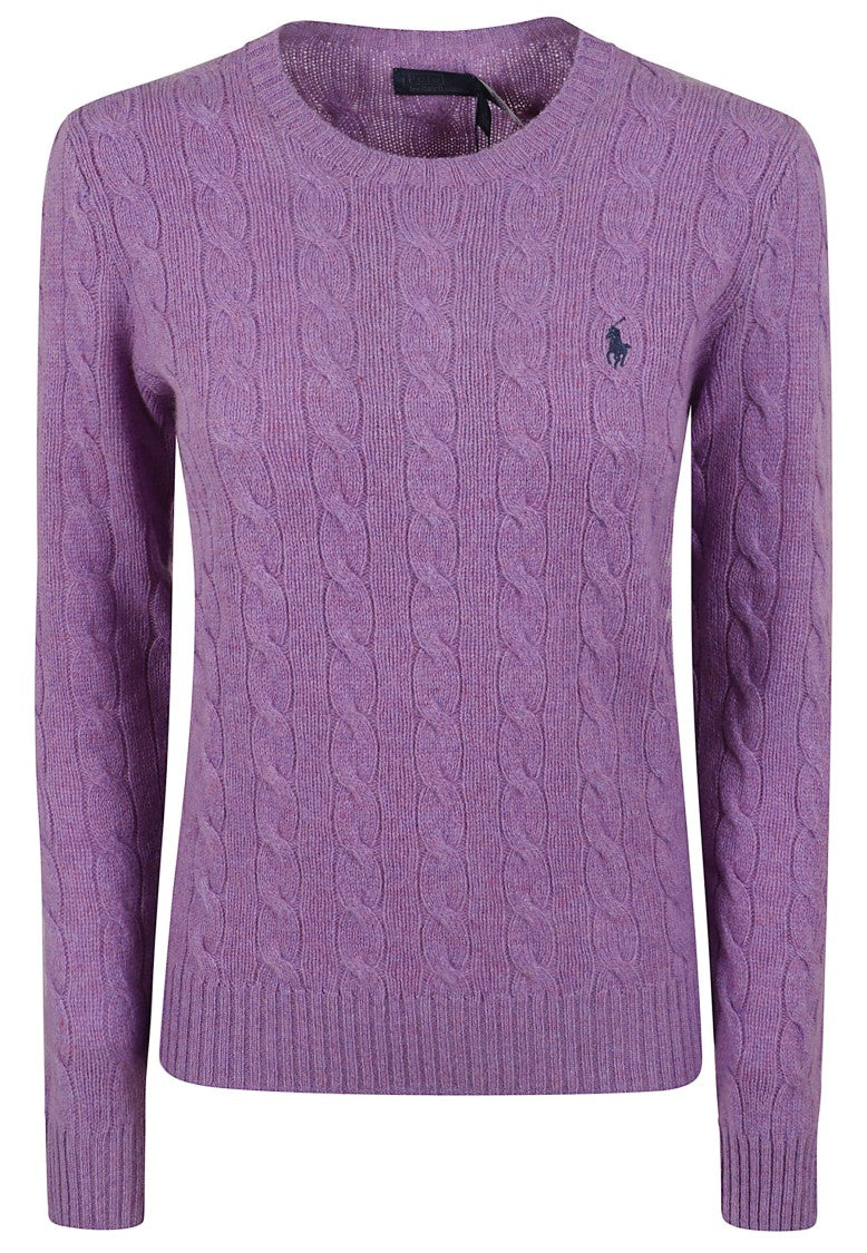 Polo Ralph Lauren Cable-Knit Pullover Sweater With Iconic Logo
