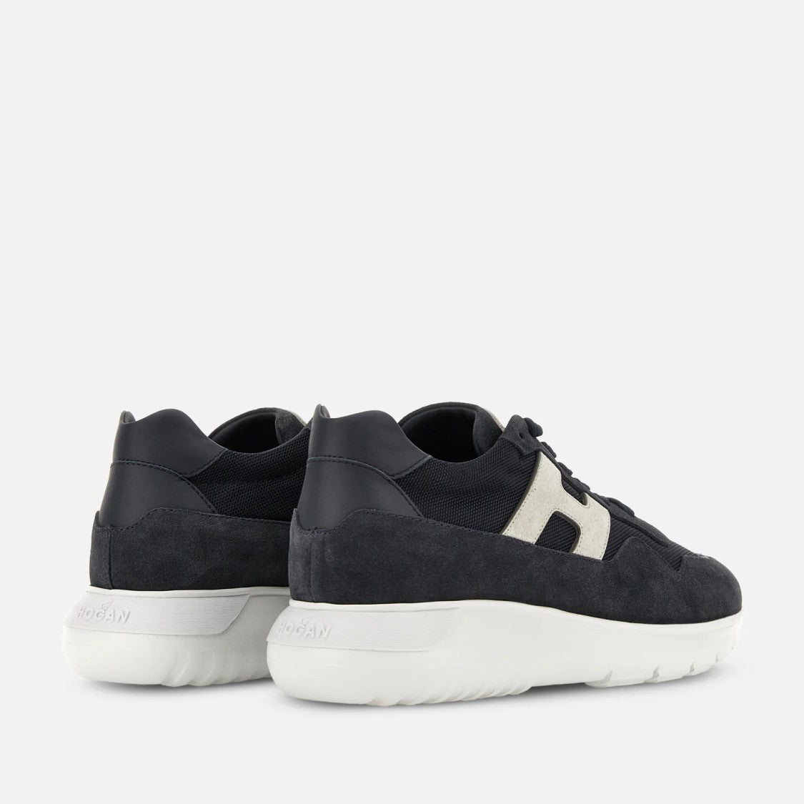 Hogan Dark Denim Blue Interactive3 H Lissat Sneakers