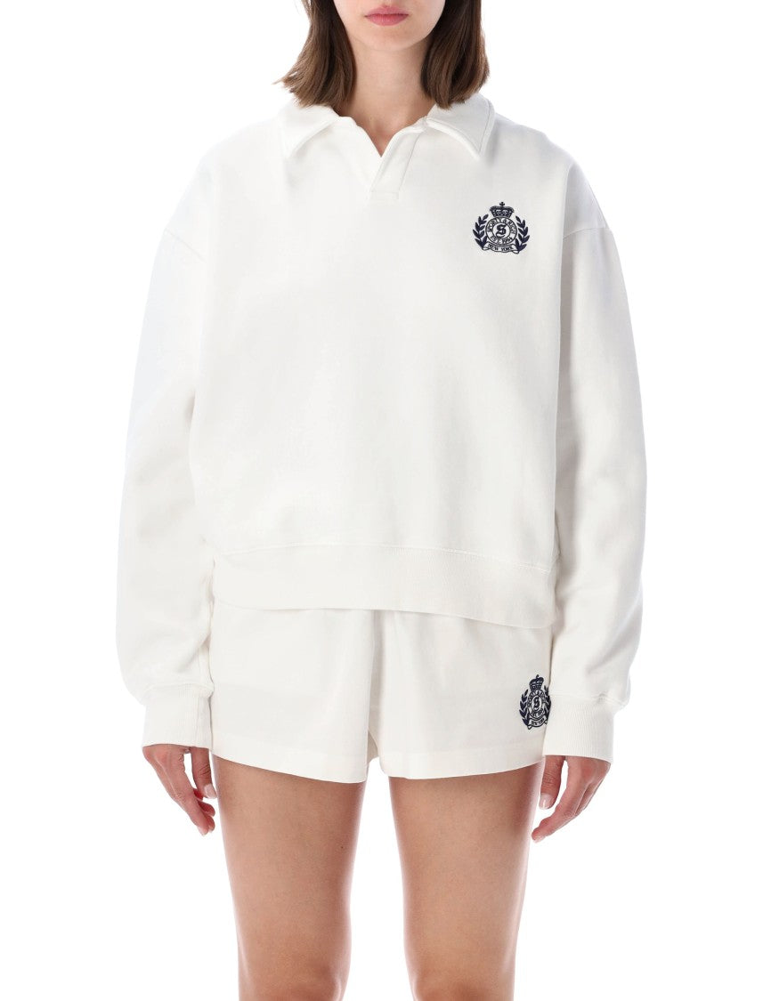 Sporty And Rich White New York Polo Sweatshirt