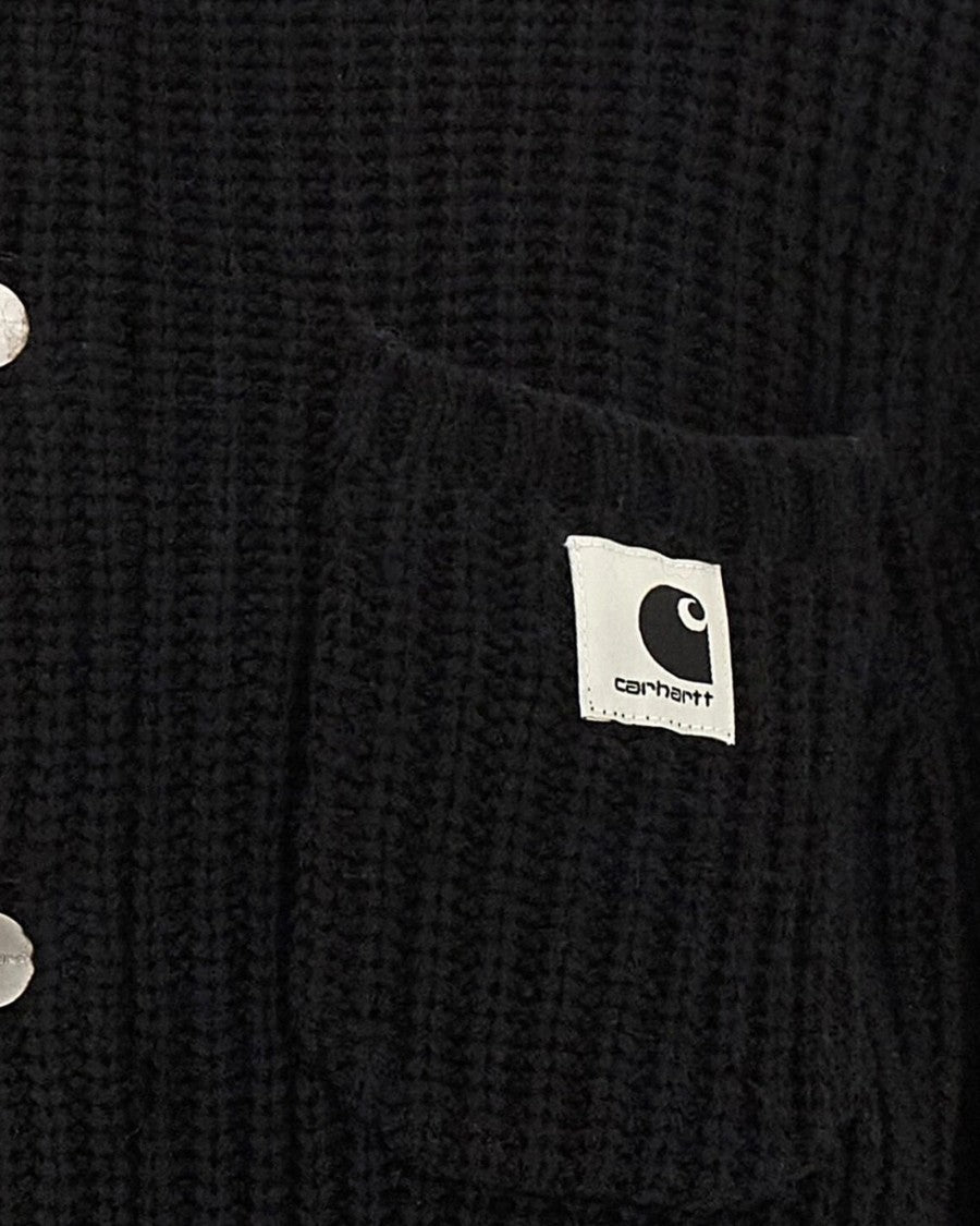 Carhartt Wip Michigan Ribbed Chunky Knit Buttoned Jacket