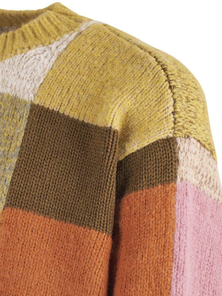 Dries Van Noten Classic Knit Sweater With Ribbed Cuffs