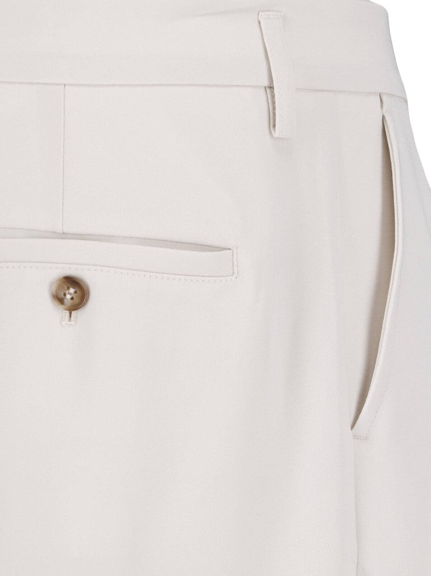 Filippa K Cream Paloma Mid-Rise Wide Leg Trousers
