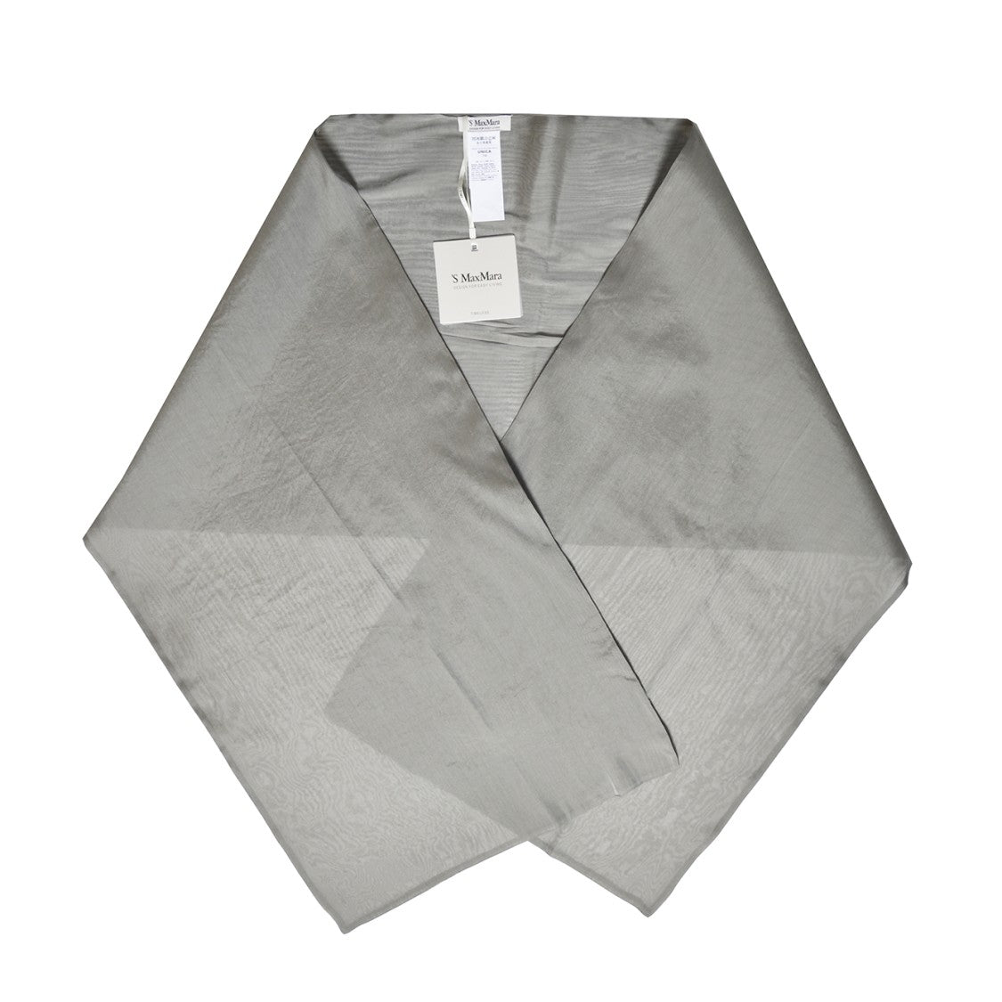 Max Mara Soft Sheen Scarf With Delicate Pattern