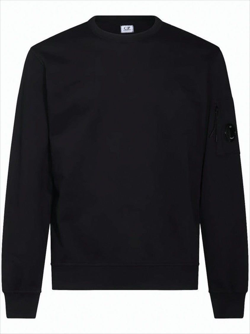 C.P. Company Long-Sleeve Crewneck Shirt With Zip Pocket Detail