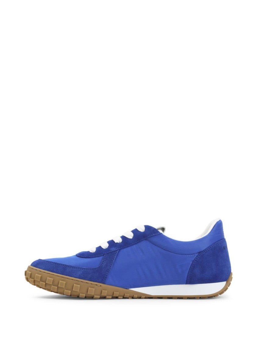Givenchy Blue Silk And Nylon Lace Sneakers