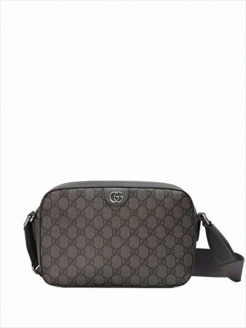 Gucci Rectangular Monogram Canvas Crossbody Bag