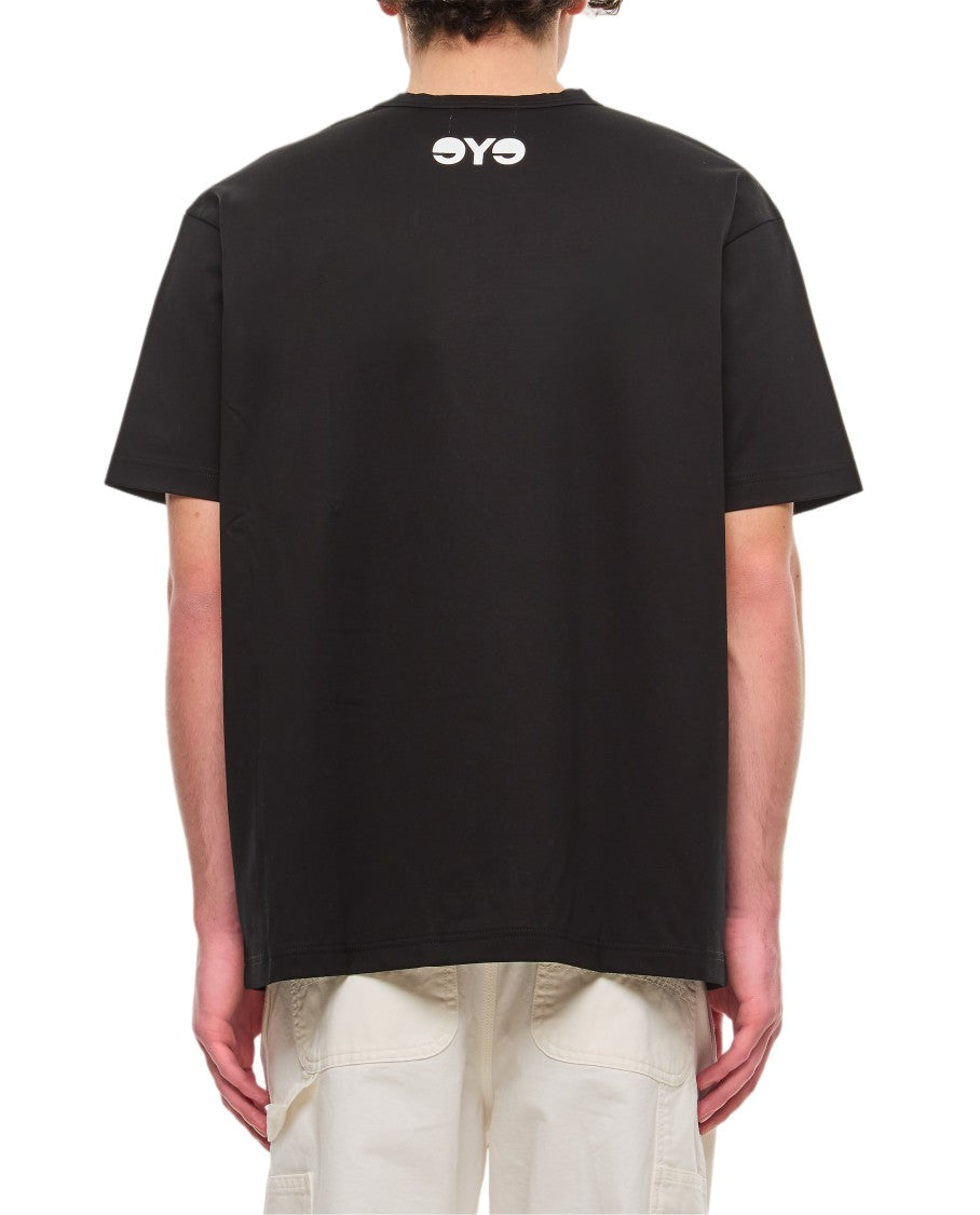 Junya Watanabe Short Sleeve Crewneck T-Shirt With Bold Frontal Print