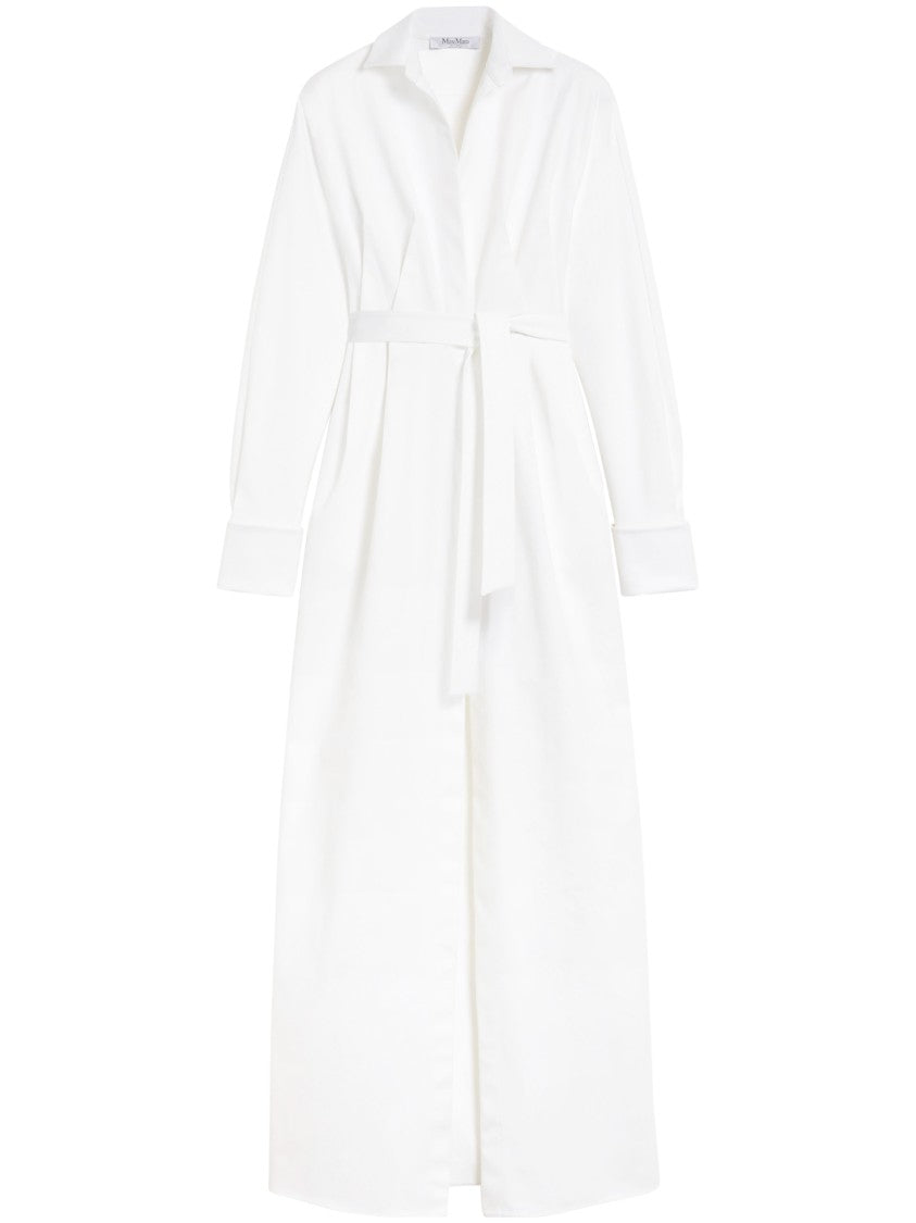 Max Mara Tailored White Maxi Dress