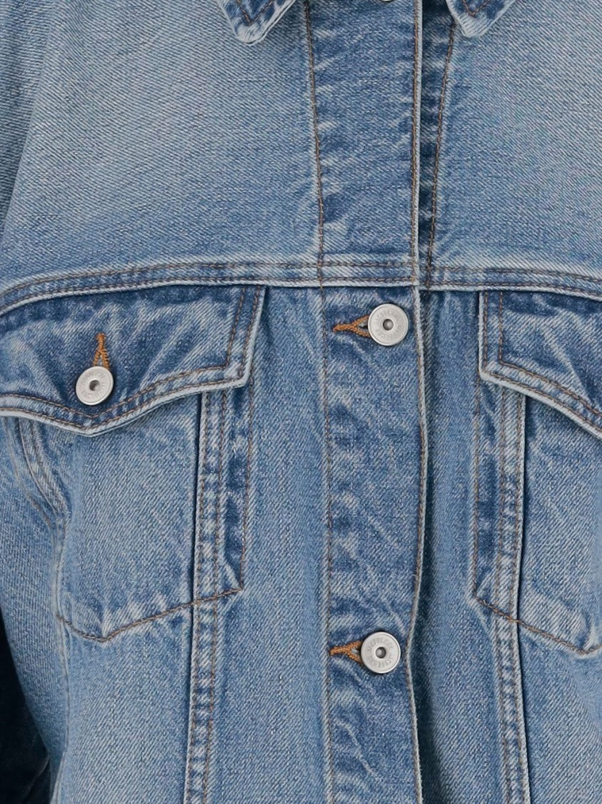 Jacquemus Light Blue Fitted Waist Cotton Jacket