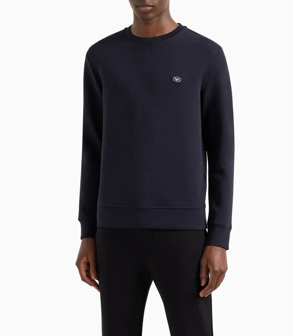 Emporio Armani Double Jersey Fabric Crew Neck Sweatshirt