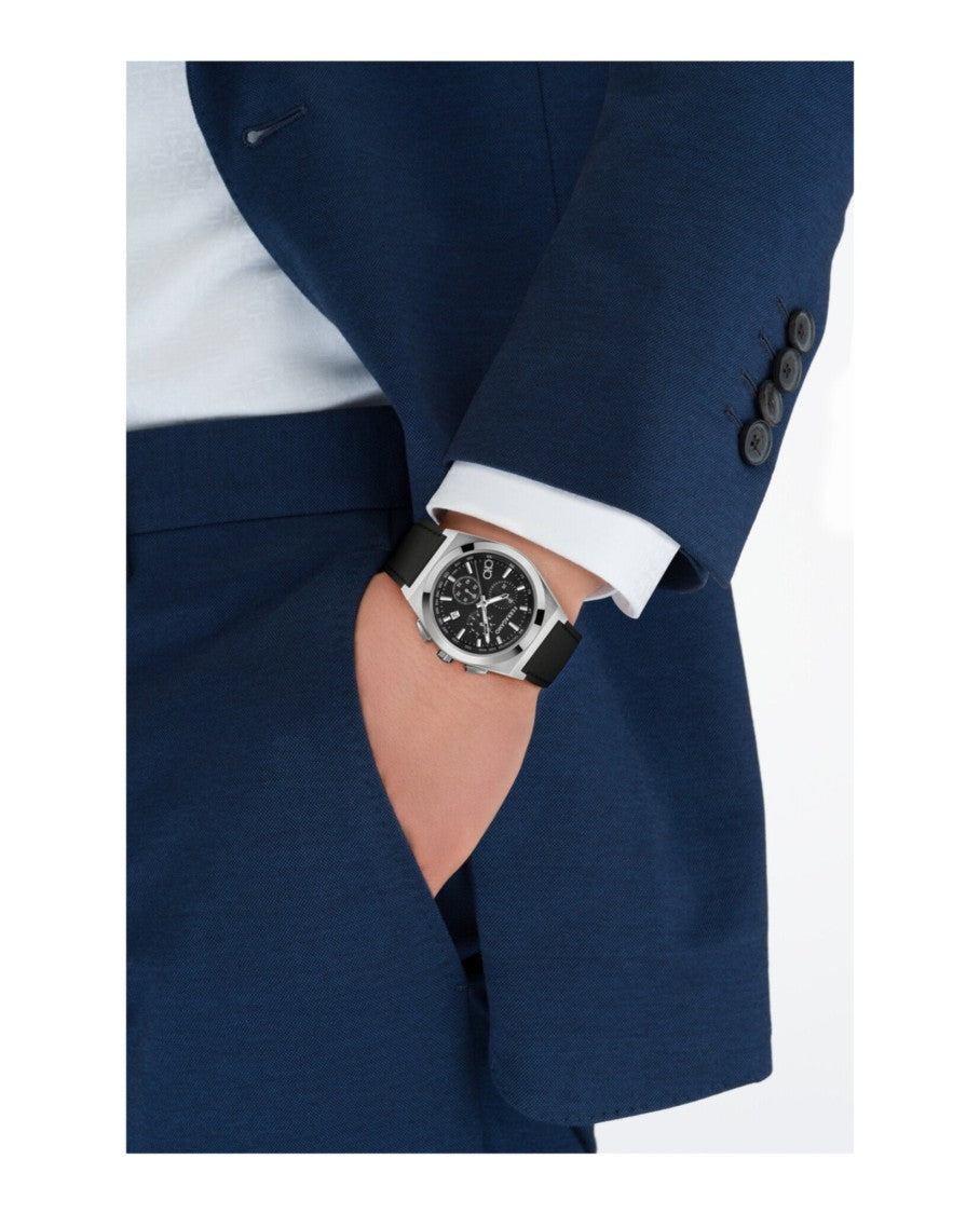 Ferragamo Vega Upper East Chrono Leather Watch