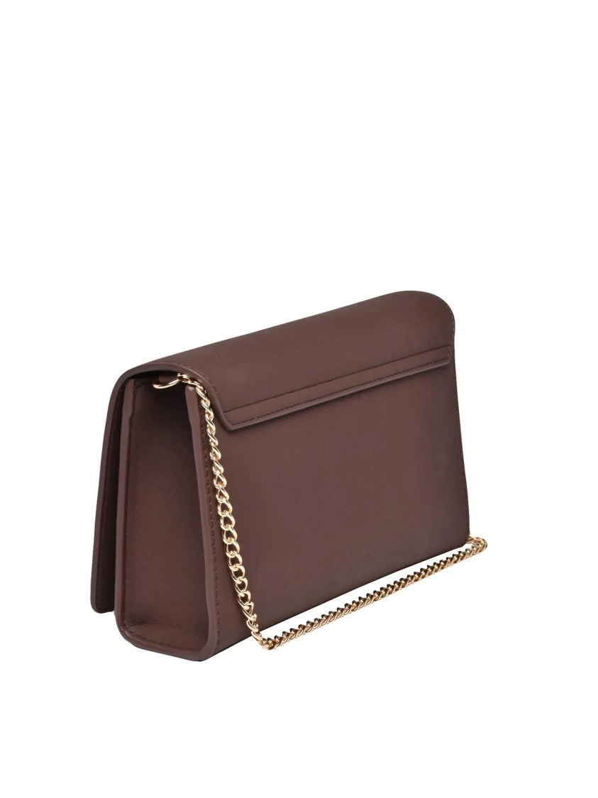 Love Moschino Brown Polyurethane Crossbody Bag