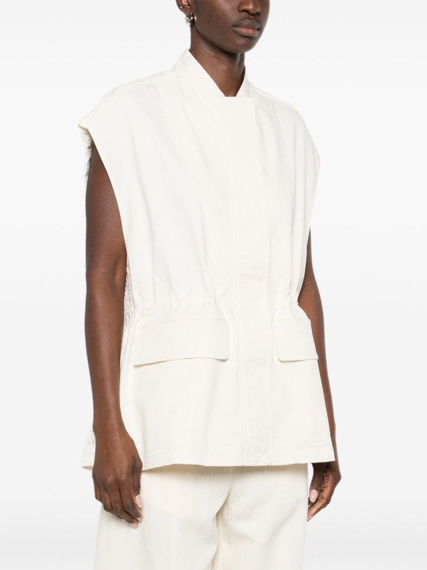 Fabiana Filippi Sleeveless Short Coat