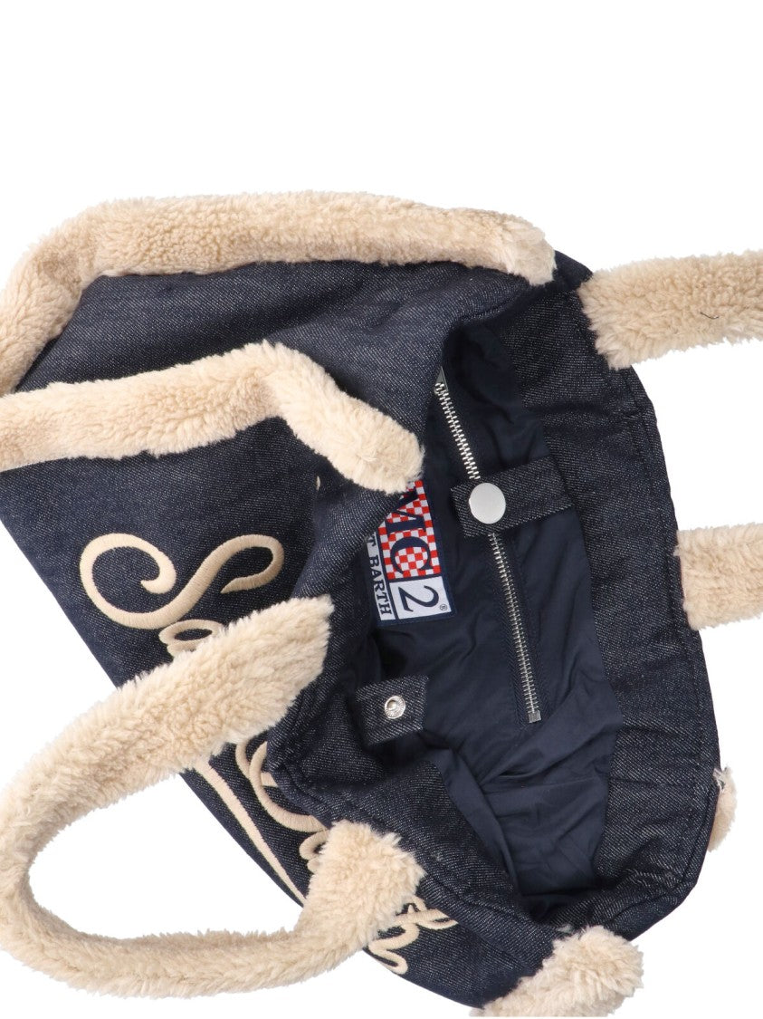 Mc2 Saint Barth Multicolor Colette Denim Tote Bag