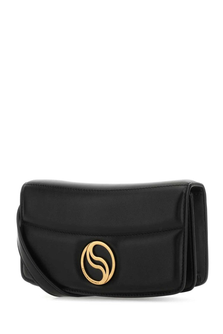 Stella Mccartney Black Alter Mat Mini S-Wave Wallet