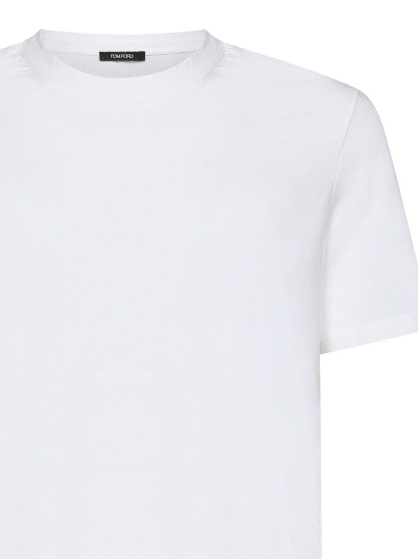Tom Ford Classic Crew-Neck White T-Shirt With Subtle Branding