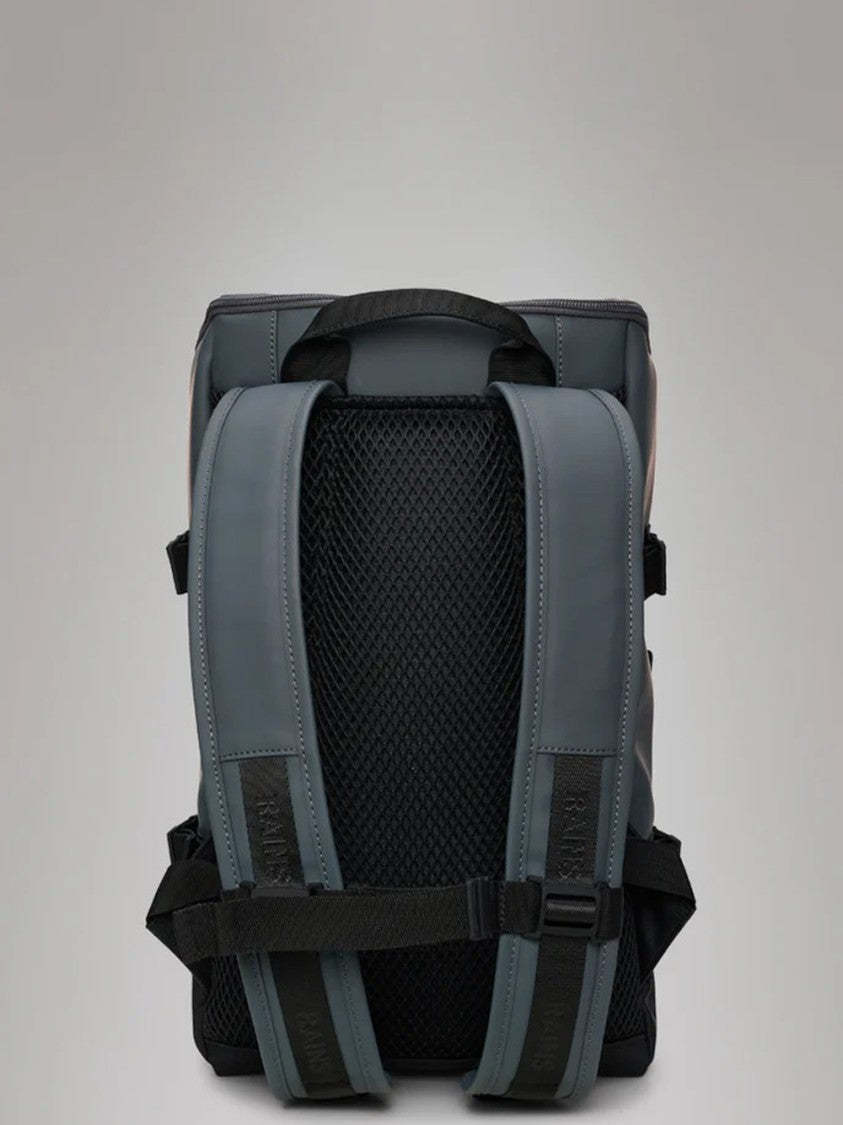 Rains Rectangular Dark Grey Backpack