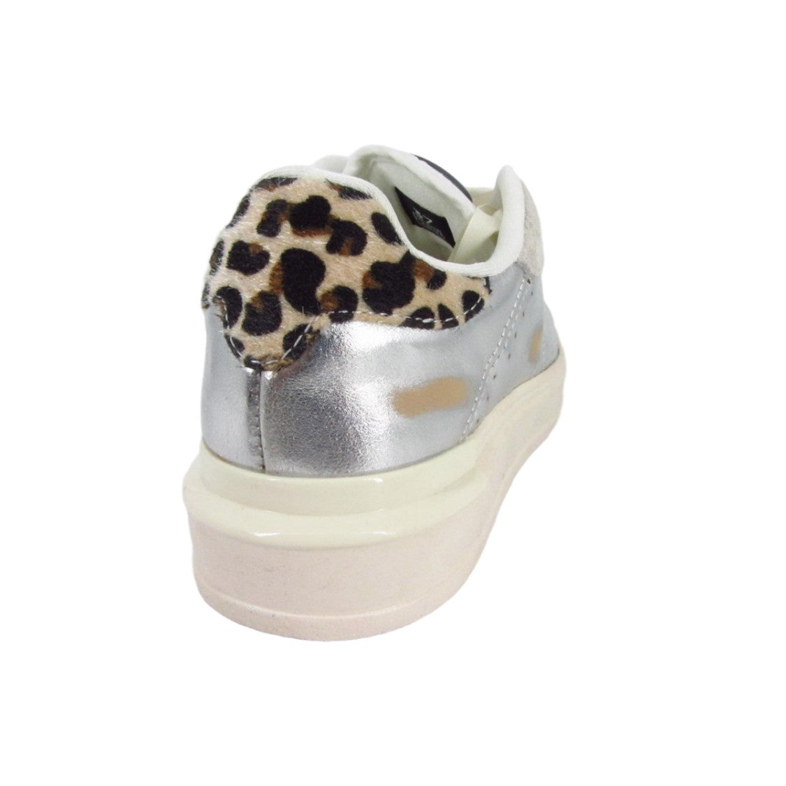Colmar Originals Metallic Silver And Beige Suede Low-Top Shoes