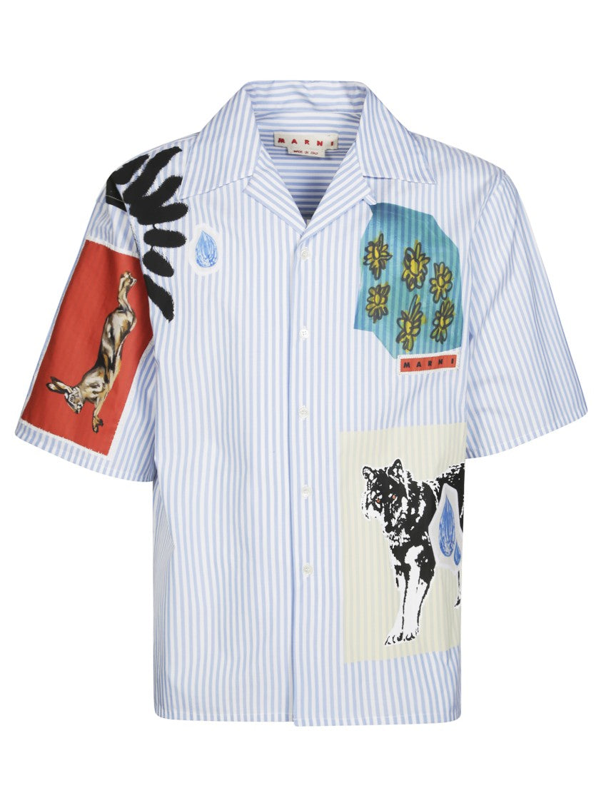 Marni Short-Sleeved Shirt With Eclectic Patterns
