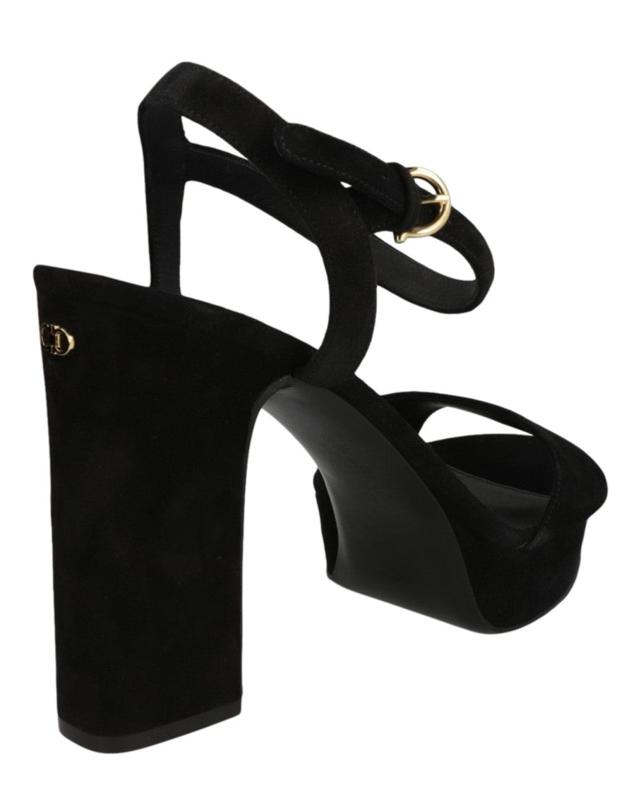 Ferragamo Trento 2 Suede Platform Sandals