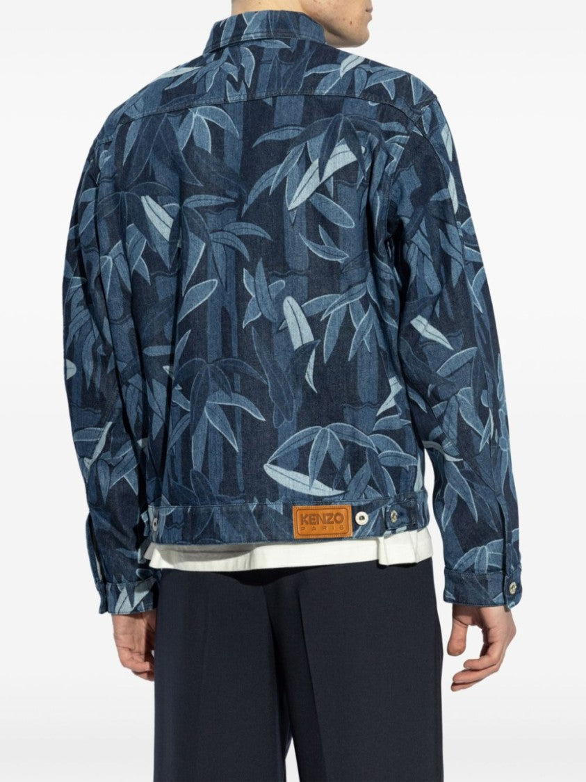 Kenzo Indigo Blue Two-Way Zip Jacket