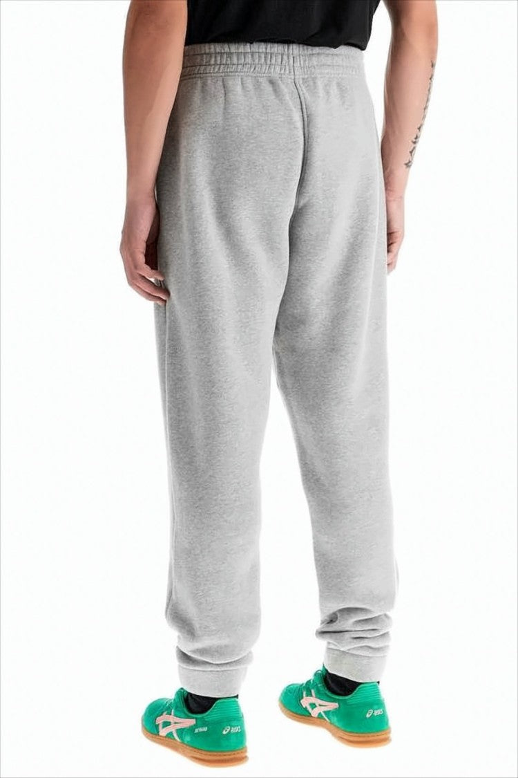 Maison Kitsuné Relaxed Fit Grey Sweatpants With Embroidered Logo