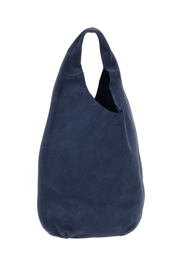 A.P.C. Blue Suede Le Neige Tote Bag