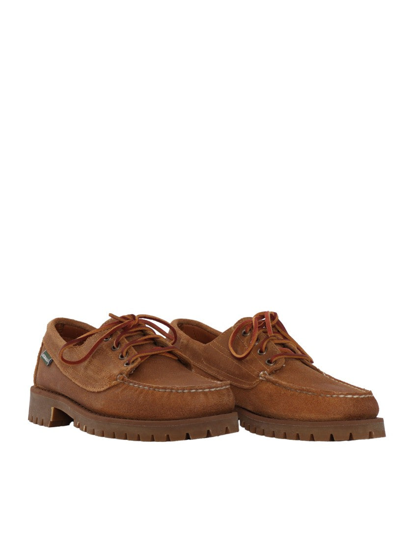 Sebago Moccasin-Style Loafers In Waxed Suede With Rugged Sole
