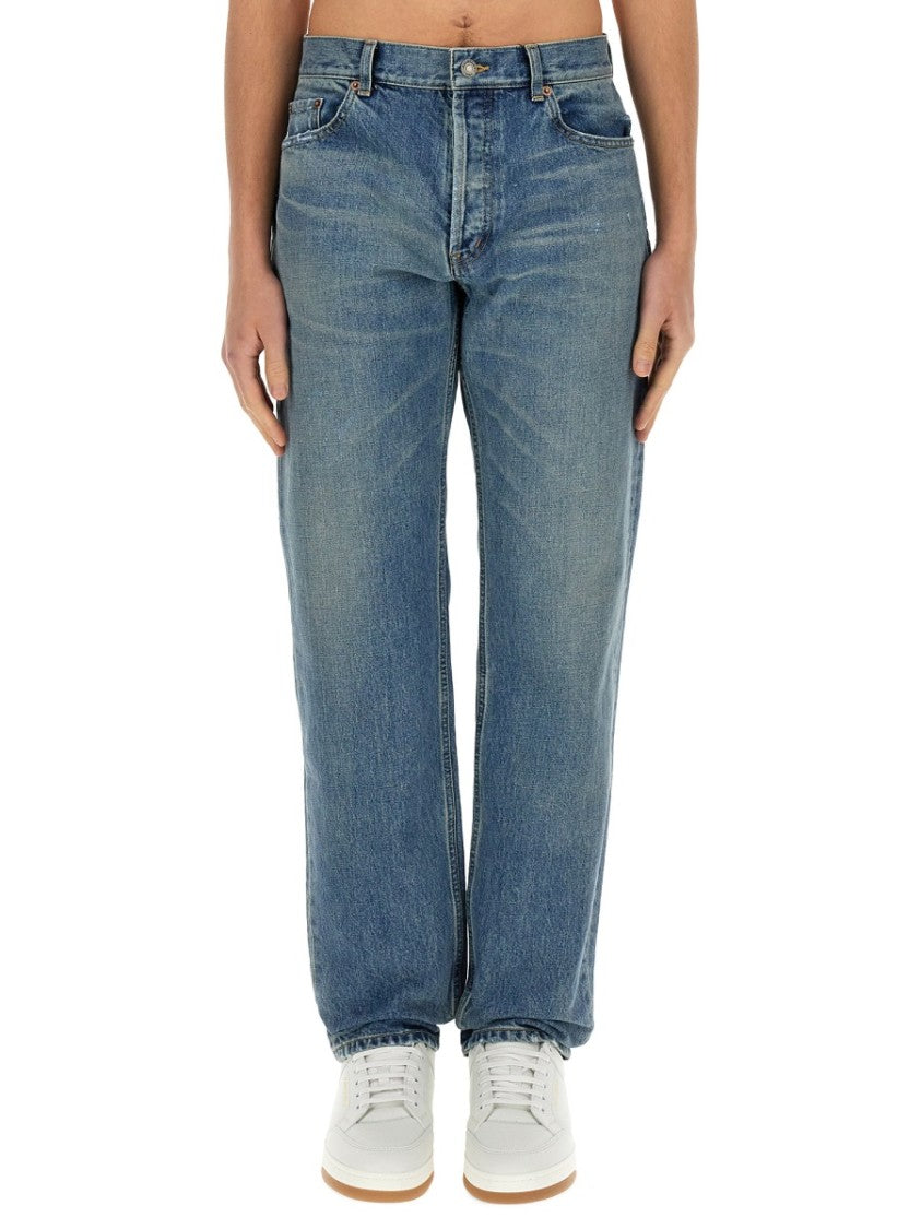 Saint Laurent Regular Fit Straight Leg Jeans