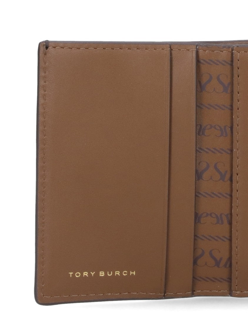 Tory Burch Small Wallet "T Monogram" – Brown