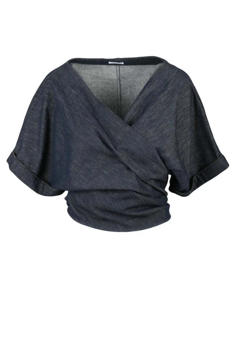 Brunello Cucinelli Denim Blouse - Midnight Blue