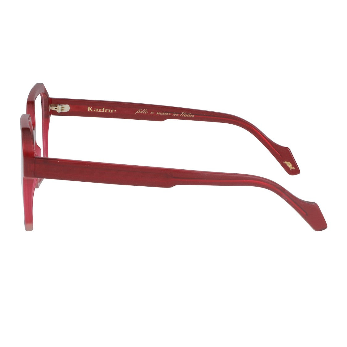 Kador Kiara Oversized Square Frame Red Eyeglasses With Glossy Finish