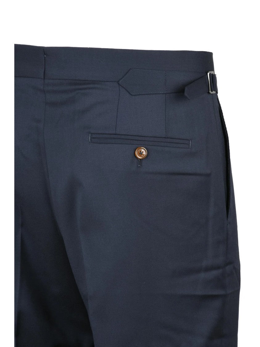 Vivienne Westwood Straight Leg Trousers In Virgin Wool With Tailored Fit