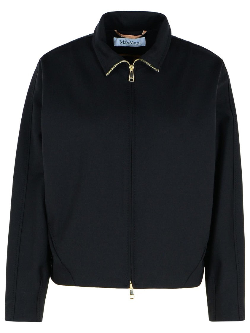 Max Mara 'Plava' Black Polyamide Blend Sweatshirt