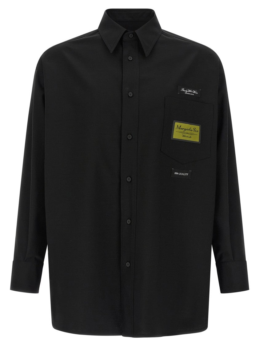 Mm6 By Maison Margiela Jacquard Label Shirt