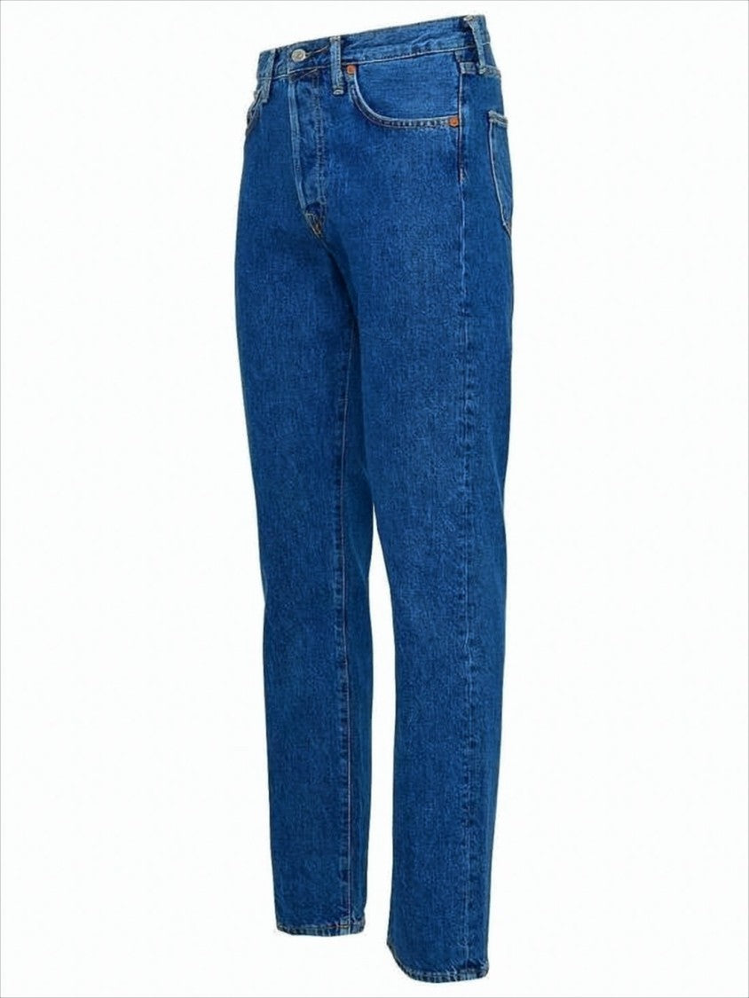 Acne Studios Mid-Blue Denim Pants With Traditional Five-Pocket Styling