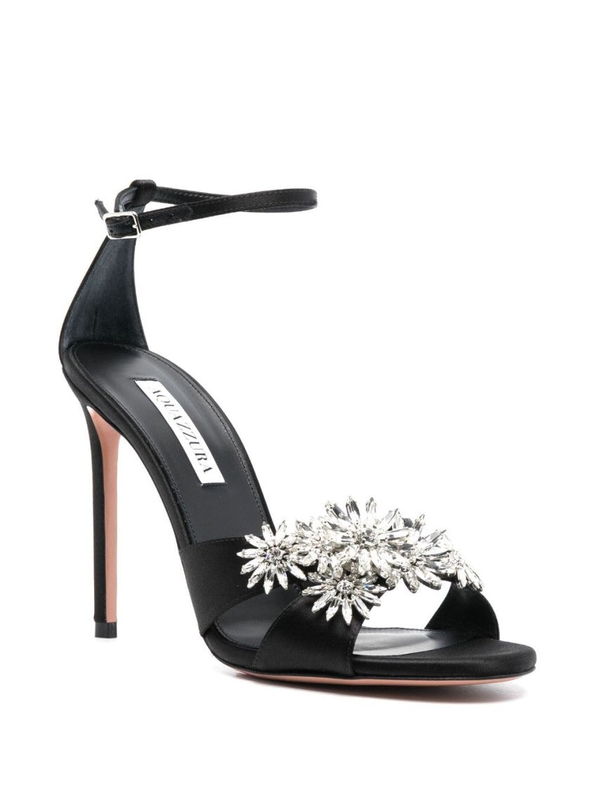 Aquazzura Crystal-Embellished High Stiletto Sandals