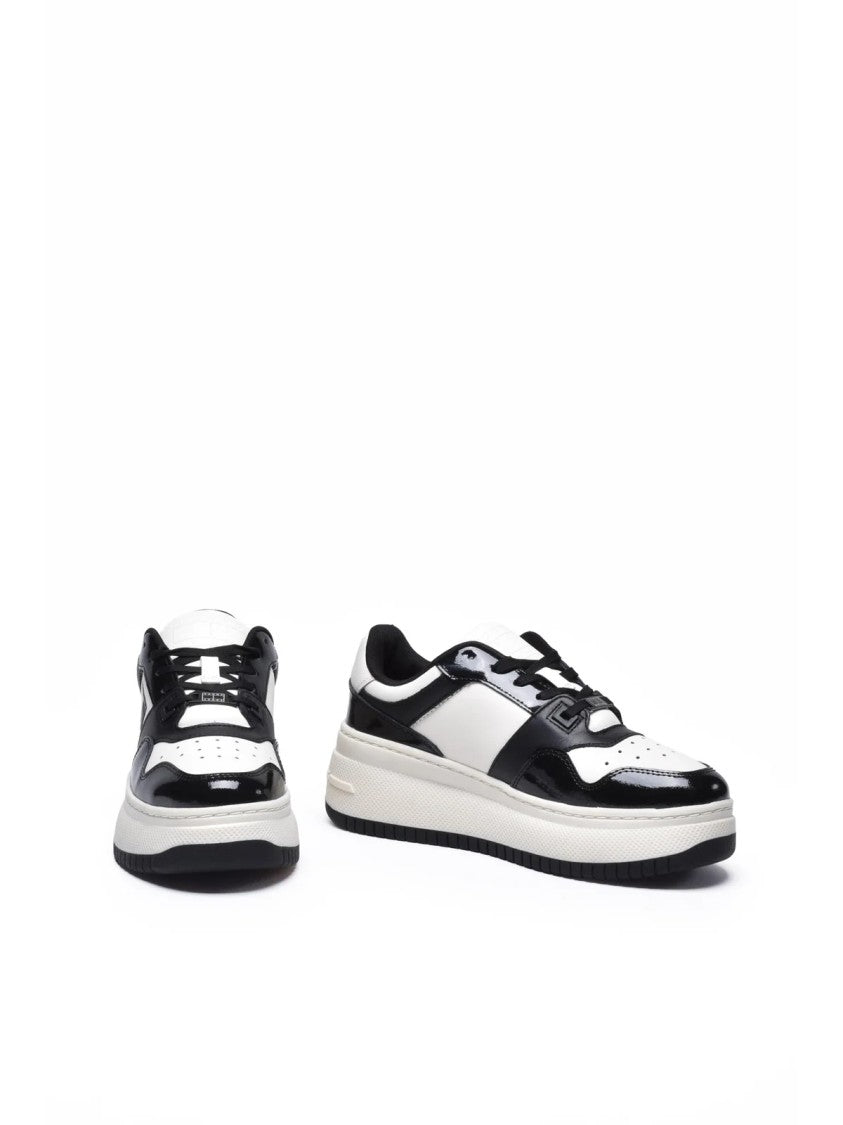 Tommy Jeans White Black Flatform Sneakers