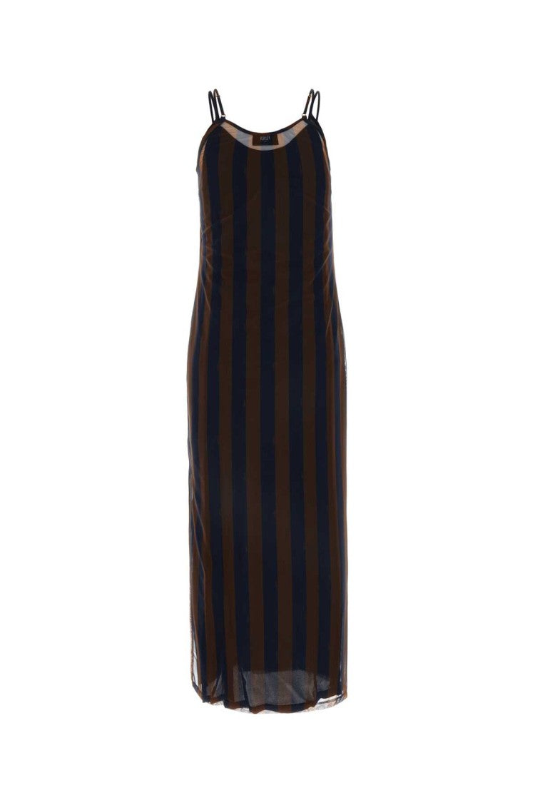 Fendi Printed Stretch Tulle Dress
