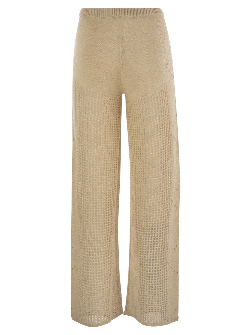 Mc2 Saint Barth Alva - Crochet Flare Trousers
