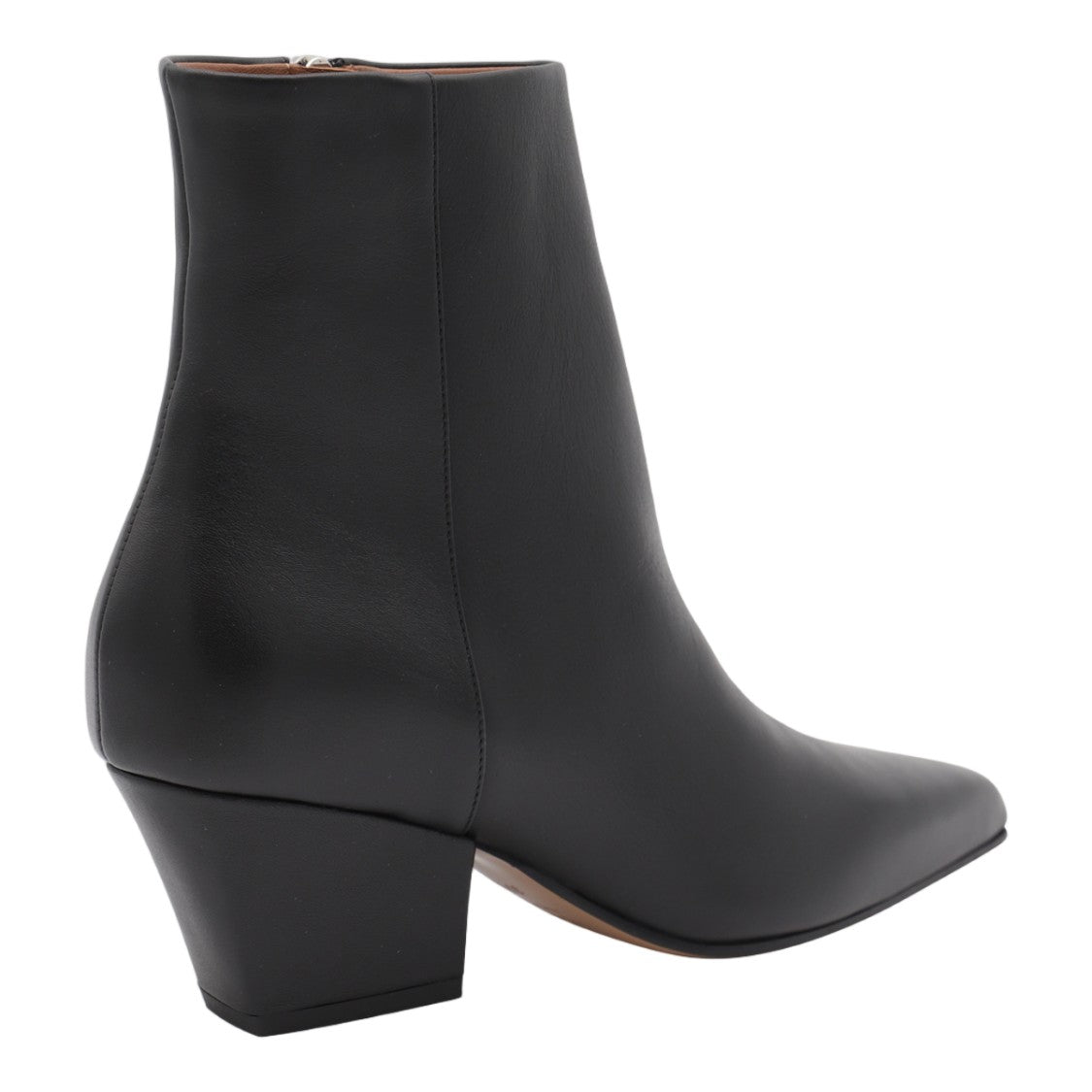 Paris Texas Pointed Toe Ankle Boots With Mid-Height Block Heel
