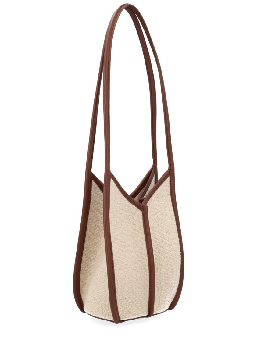 Hereu Neutrals Calella Calf Leather Bucket Bag